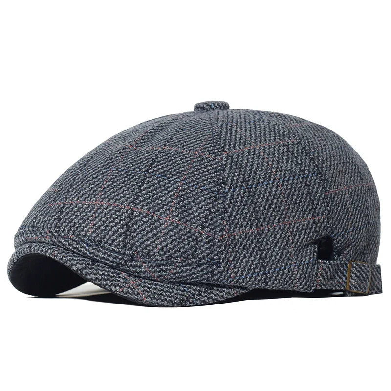 Boina masculina italiana Raffenzi RZ096, design clássico, confortável e sofisticada para homens que buscam elegância no visual.