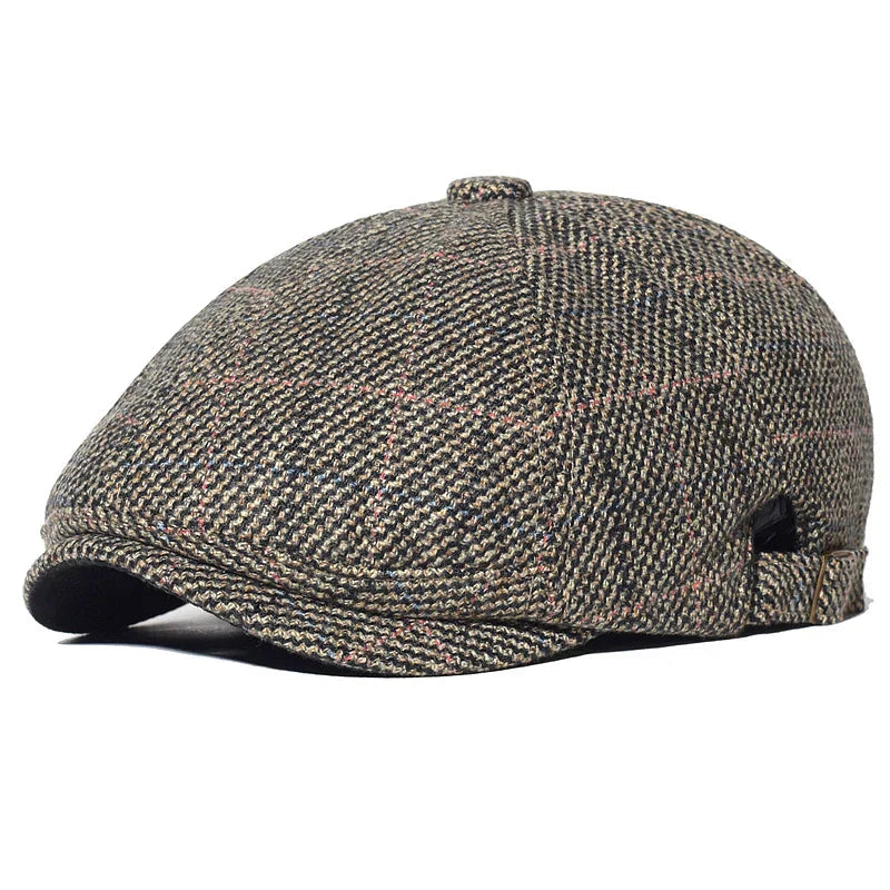 Boina masculina italiana Raffenzi RZ096, design clássico, confortável e sofisticada para homens que buscam elegância no visual.