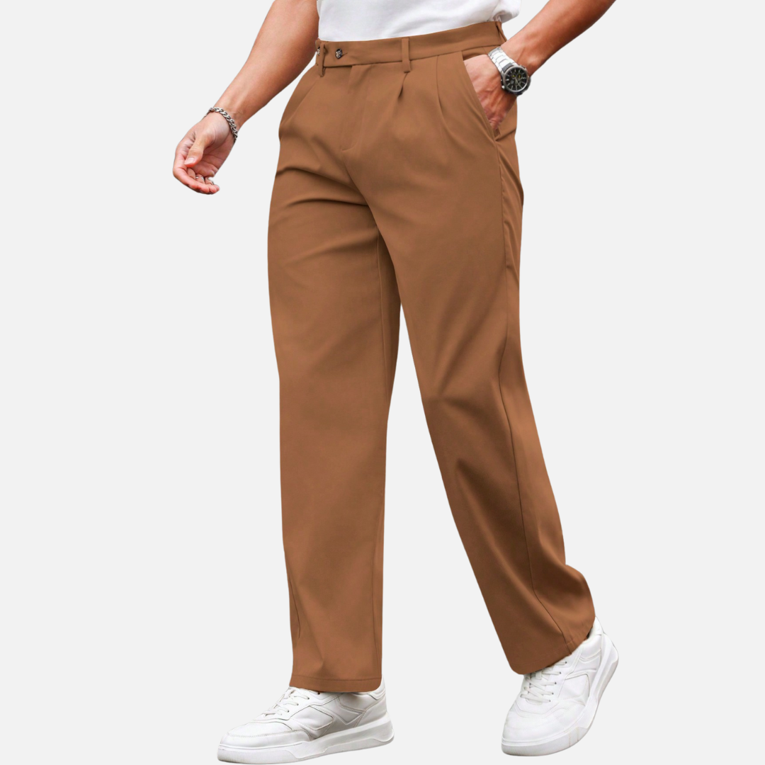 Calça social de alfaiataria masculina Raffenzi RZ111, ideal para compor looks sofisticados e modernos em diversas ocasiões