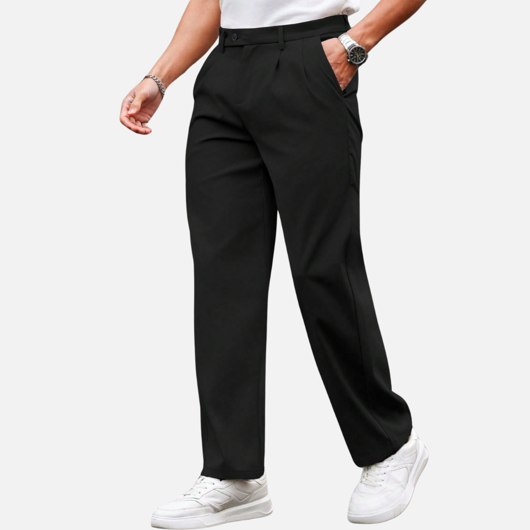 Calça social de alfaiataria masculina Raffenzi RZ111, ideal para compor looks sofisticados e modernos em diversas ocasiões