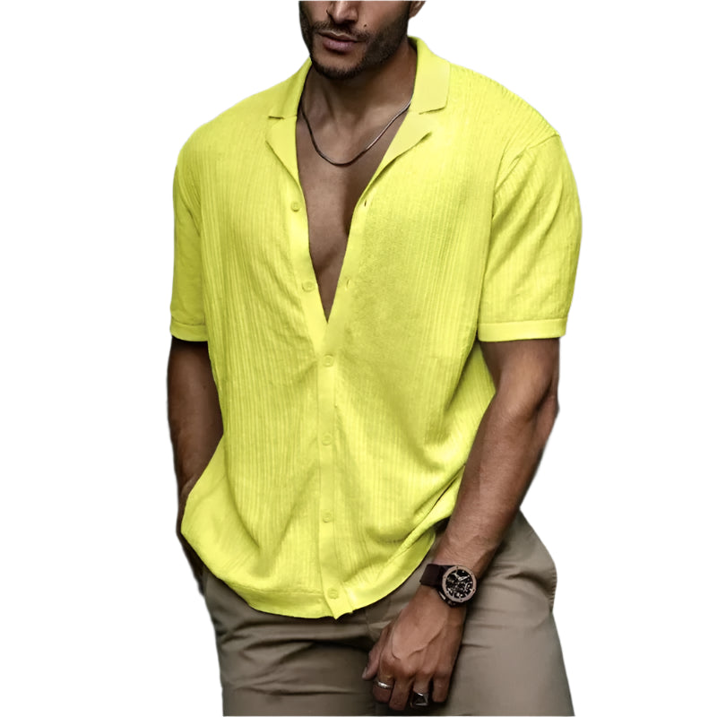 Camisa Raffenzi RZ147, design contemporâneo, ideal para ocasiões casuais ou formais com sofisticação e conforto elegante.