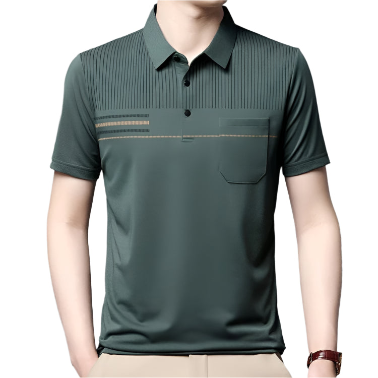 Camisa Polo Raffenzi RZ148, design refinado, perfeita para ocasiões casuais ou formais com elegância e conforto moderno.