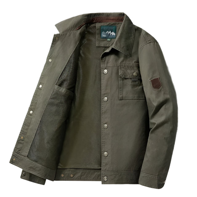 Jaqueta casual masculina Raffenzi RZ004 em algodão, design sofisticado, confortável e ideal para compor looks modernos em diversas ocasiões.