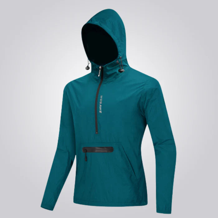 Jaqueta corta vento masculina Raffenzi RZ059, leve, resistente e moderna, ideal para proteção e estilo em atividades urbanas ou ao ar livre.