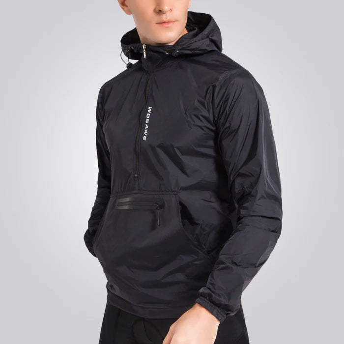 Jaqueta corta vento masculina Raffenzi RZ059, leve, resistente e moderna, ideal para proteção e estilo em atividades urbanas ou ao ar livre.