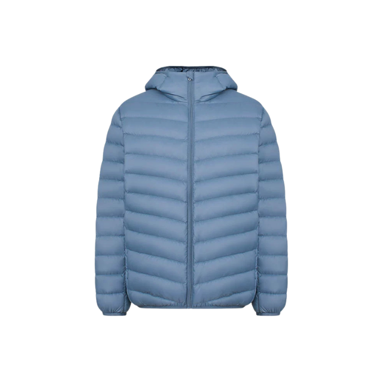 Jaqueta masculina puffer Raffenzi RZ002 com enchimento de alta densidade, conforto térmico e design moderno para um inverno mais elegante