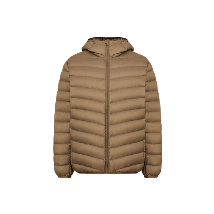 Jaqueta masculina puffer Raffenzi RZ002 com enchimento de alta densidade, conforto térmico e design moderno para um inverno mais elegante