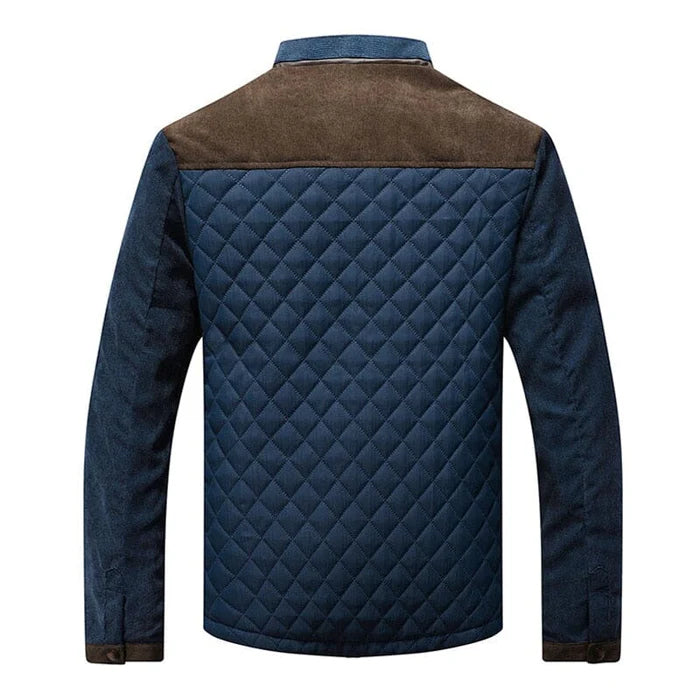 Jaqueta masculina Raffenzi RZ079 com design casual, forro acolchoado e bolsos funcionais, ideal para conforto e estilo em qualquer ocasião.