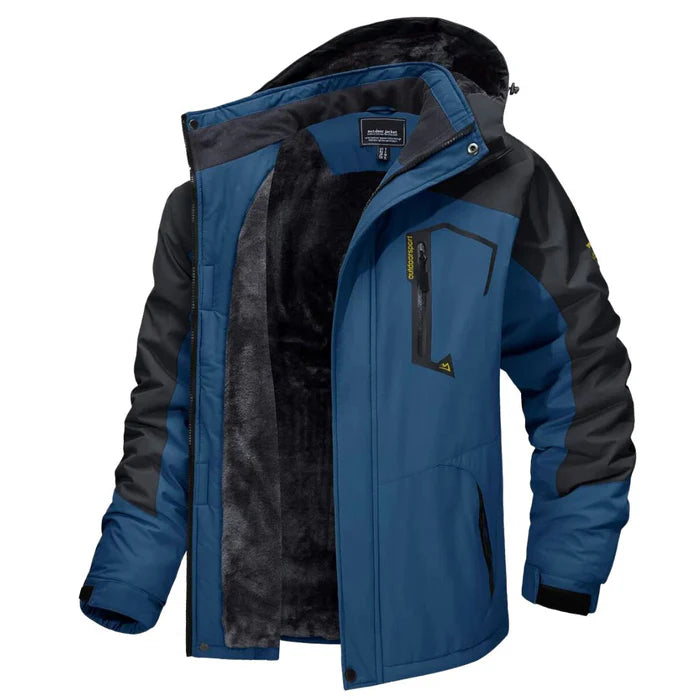 Jaqueta masculina forrada Raffenzi RZ035, proteção térmica eficiente para frio intenso e ideal para climas rigorosos e aventuras ao ar livre.