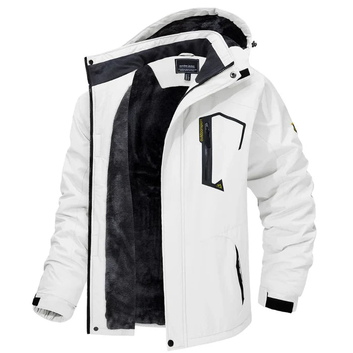 Jaqueta masculina forrada Raffenzi RZ035, proteção térmica eficiente para frio intenso e ideal para climas rigorosos e aventuras ao ar livre.
