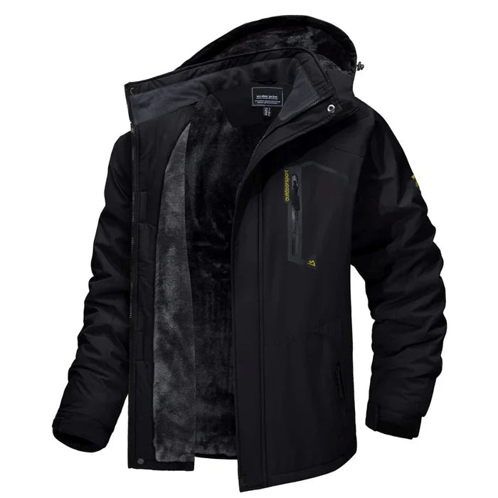 Jaqueta masculina forrada Raffenzi RZ035, proteção térmica eficiente para frio intenso e ideal para climas rigorosos e aventuras ao ar livre.