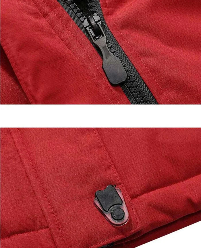 Jaqueta masculina forrada Raffenzi RZ035, proteção térmica eficiente para frio intenso e ideal para climas rigorosos e aventuras ao ar livre.
