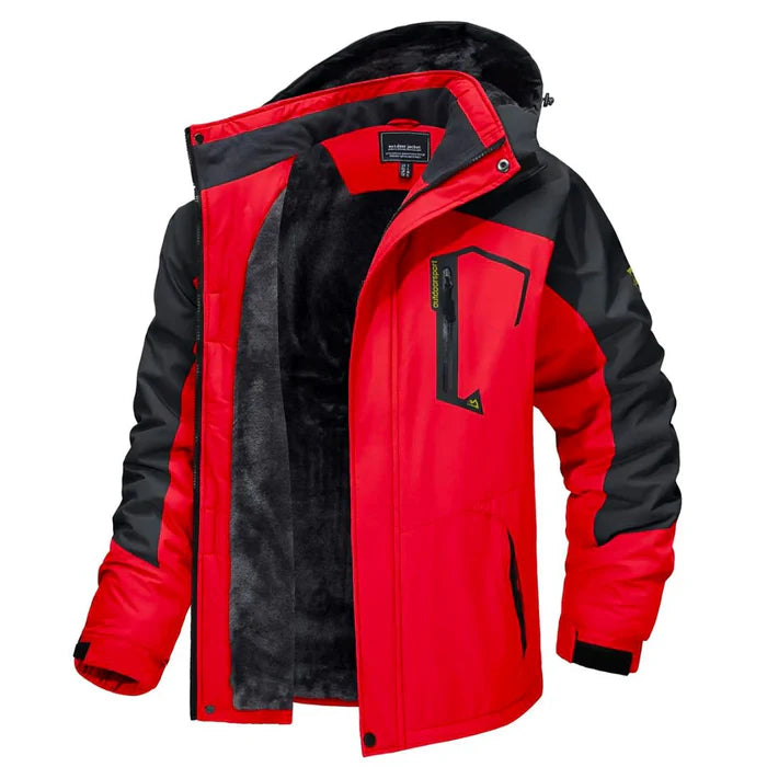 Jaqueta masculina forrada Raffenzi RZ035, proteção térmica eficiente para frio intenso e ideal para climas rigorosos e aventuras ao ar livre.
