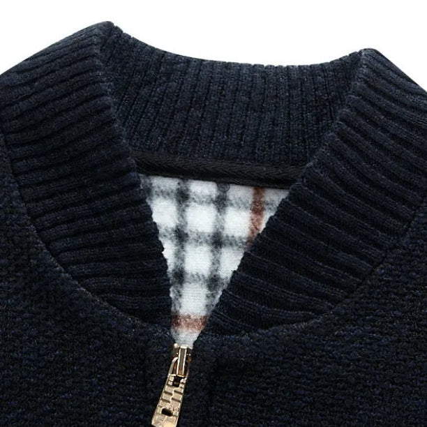 Jaqueta masculina grossa de lã Raffenzi RZ044 com modelagem estruturada e isolamento térmico para looks elegantes e confortáveis no frio