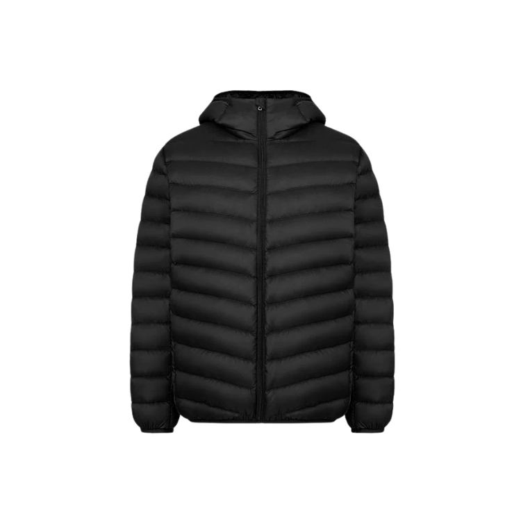 Jaqueta masculina puffer Raffenzi RZ002 com enchimento de alta densidade, conforto térmico e design moderno para um inverno mais elegante