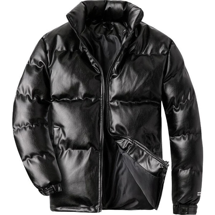 Jaqueta puffer masculina Raffenzi RZ024 com design moderno, isolamento térmico e acabamento espesso, ideal para estilo e proteção no inverno.
