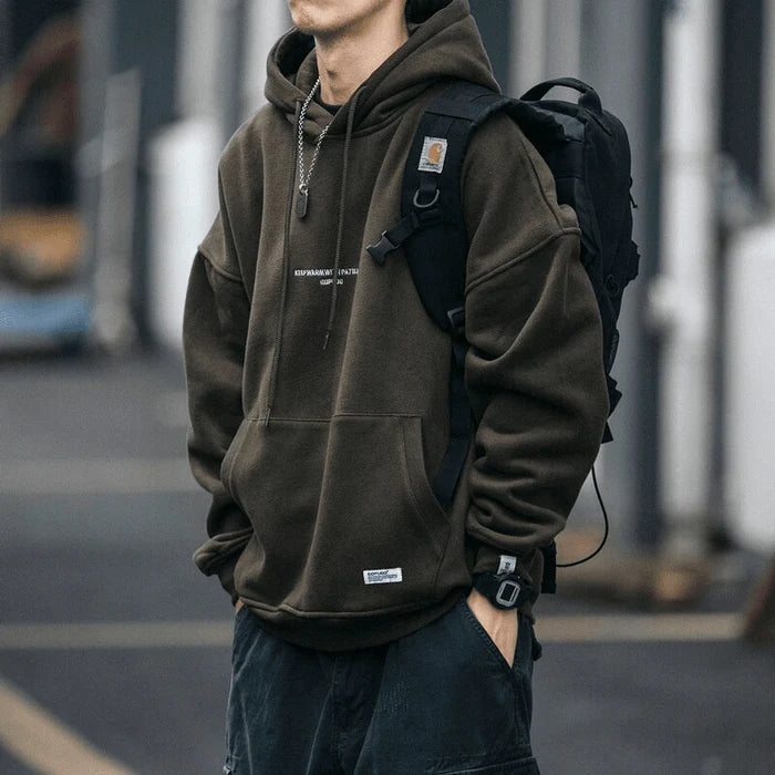 Moletom masculino de algodão Street Raffenzi RZ009, design moderno, toque macio e confortável, ideal para quem busca estilo e praticidade.