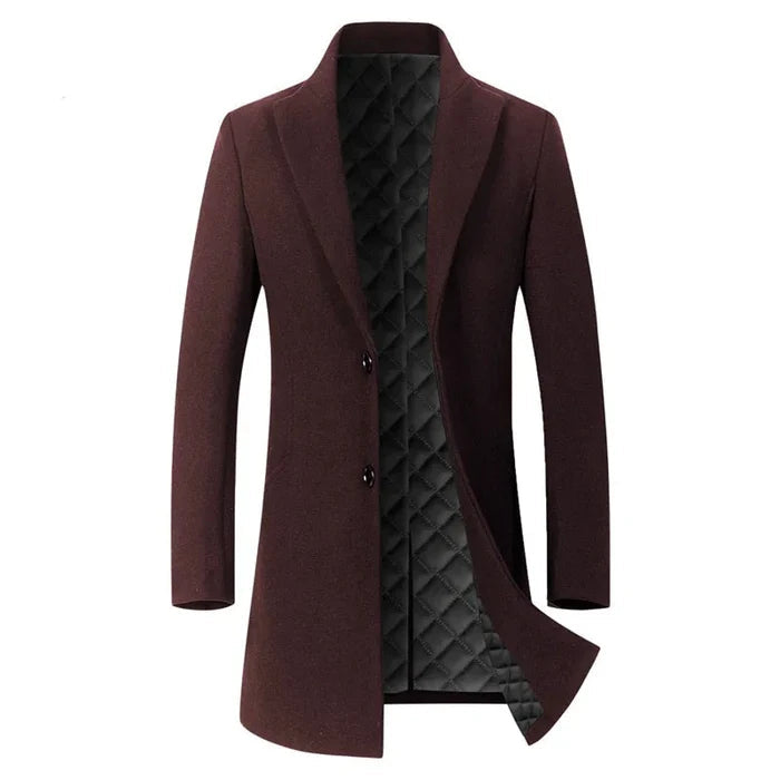 Sobretudo Raffenzi RZ129, design sofisticado em lã com forro aquecido, perfeito para climas frios com elegância e conforto.