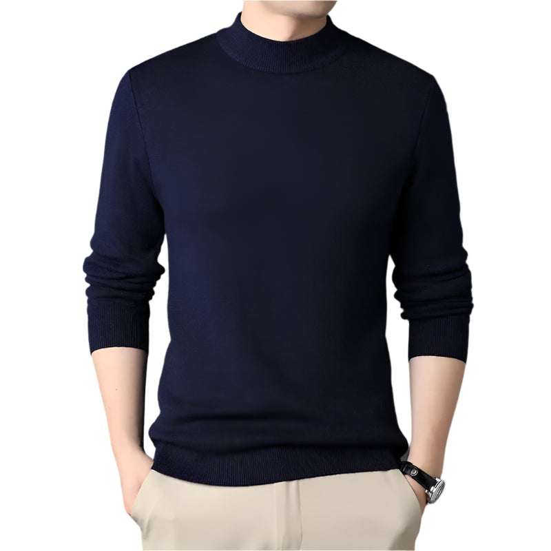 Suéter Raffenzi RZ140, design refinado, perfeito para ocasiões casuais ou formais com sofisticação, calor e conforto em lã.