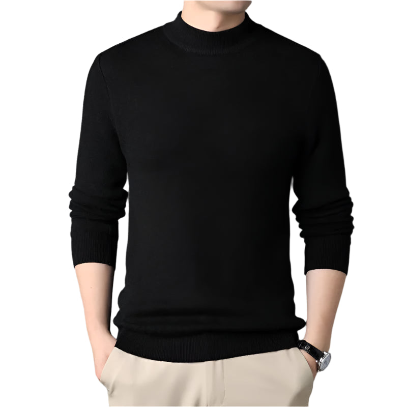 Suéter Raffenzi RZ140, design refinado, perfeito para ocasiões casuais ou formais com sofisticação, calor e conforto em lã.
