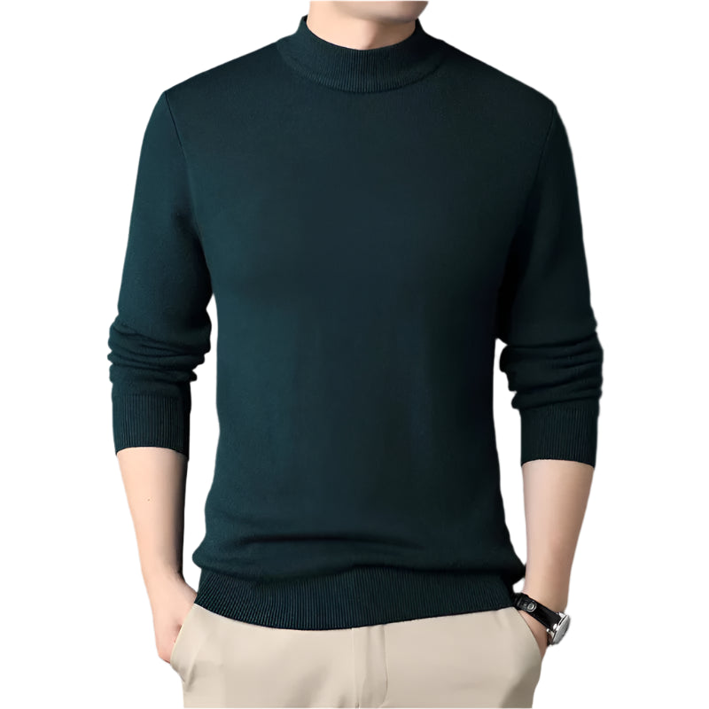 Suéter Raffenzi RZ140, design refinado, perfeito para ocasiões casuais ou formais com sofisticação, calor e conforto em lã.