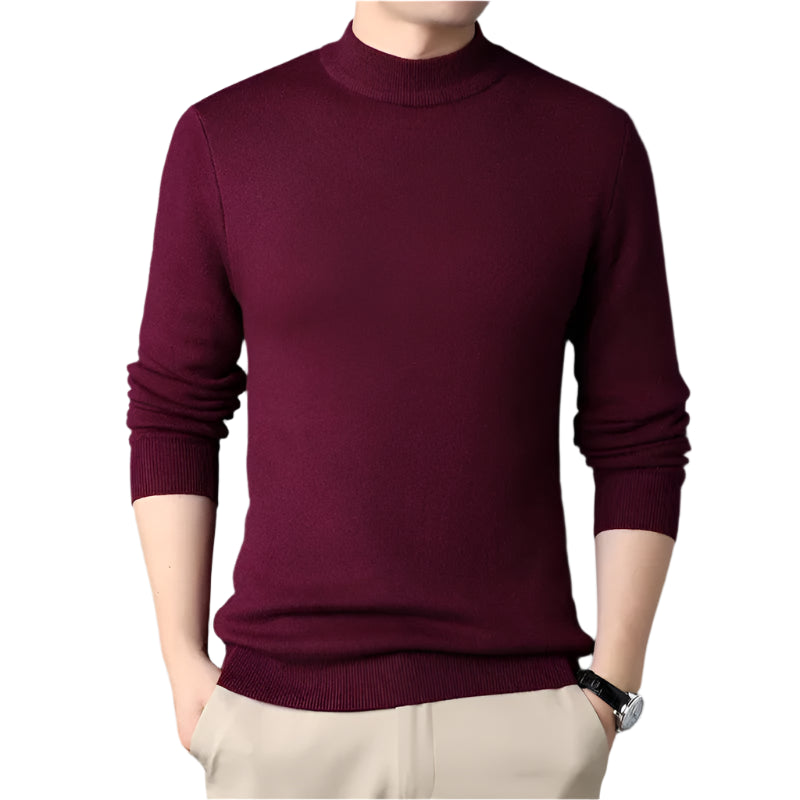 Suéter Raffenzi RZ140, design refinado, perfeito para ocasiões casuais ou formais com sofisticação, calor e conforto em lã.