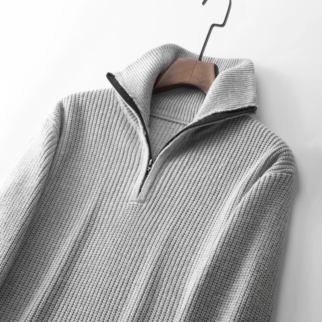 Suéter Raffenzi RZ133, design contemporâneo em tricot, perfeito para looks casuais ou elegantes com sofisticação e conforto.