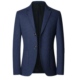Blazer masculino Raffenzi RZ101 em algodão, com modelagem estruturada e estilo sofisticado para looks elegantes e versáteis.