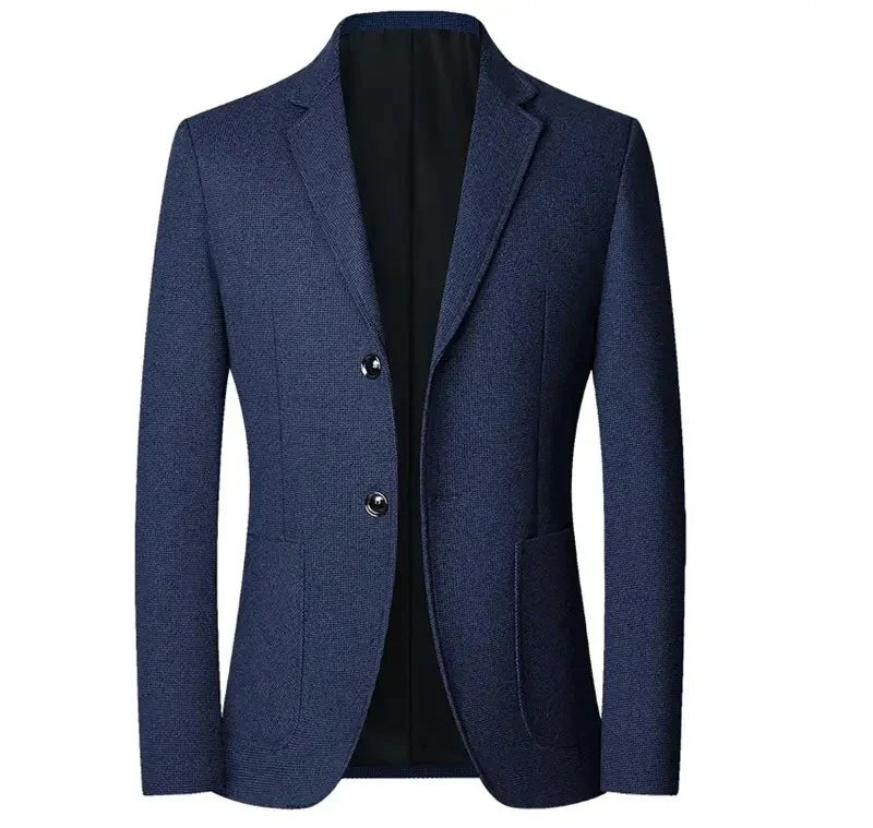 Blazer masculino Raffenzi RZ101 em algodão, com modelagem estruturada e estilo sofisticado para looks elegantes e versáteis.