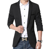 Blazer Masculino Slim Fit em algodão Raffenzi RZ106 com design moderno e detalhes sofisticados, perfeito para valorizar a silhueta masculina.