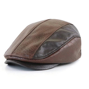 Boina masculina italiana de couro Raffenzi RZ097, acessório sofisticado que oferece conforto, proteção e estilo marcante para homens autênticos.