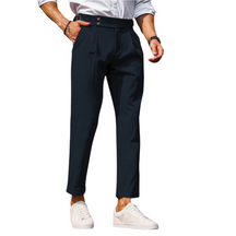 Calça social de alfaiataria masculina Raffenzi RZ113 com caimento perfeito para um visual sofisticado e confortável