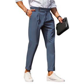 Calça social de alfaiataria masculina Raffenzi RZ113 com caimento perfeito para um visual sofisticado e confortável