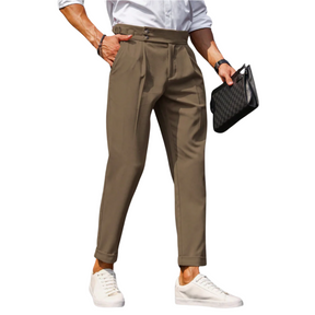 Calça social de alfaiataria masculina Raffenzi RZ113 com caimento perfeito para um visual sofisticado e confortável