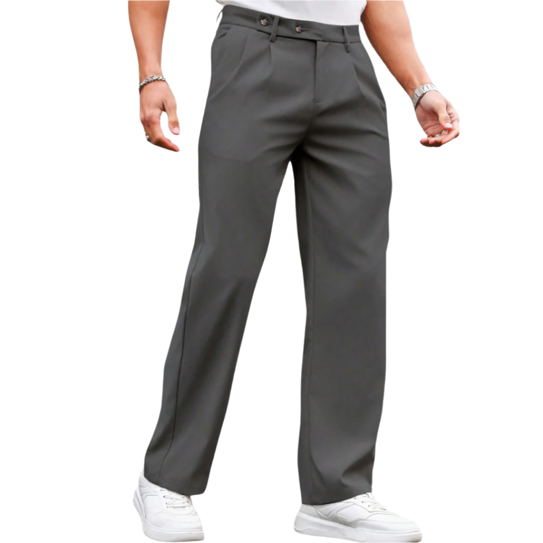 Calça social de alfaiataria masculina Raffenzi RZ111, ideal para compor looks sofisticados e modernos em diversas ocasiões