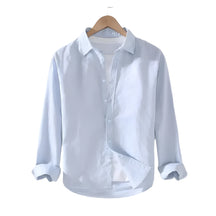 Camisa de Linho Raffenzi RZ142, design atemporal, perfeita para eventos sociais com sofisticação, frescor e resistência em linho.