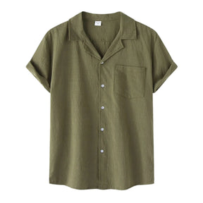 Camisa de Linho Raffenzi RZ141, design atemporal, perfeita para eventos sociais com elegância, frescor e conforto em linho.