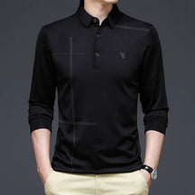 Camisa Polo Raffenzi RZ146, design refinado, perfeita para ocasiões profissionais ou formais com sofisticação e conforto elevado.