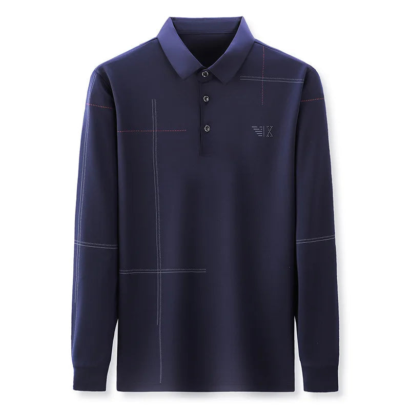 Camisa Polo Raffenzi RZ146, design refinado, perfeita para ocasiões profissionais ou formais com sofisticação e conforto elevado.