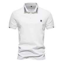 Camisa Polo Masculina Raffenzi RZ150 em algodão, design sofisticado e detalhes bordados que valorizam o visual masculino com elegância e conforto.