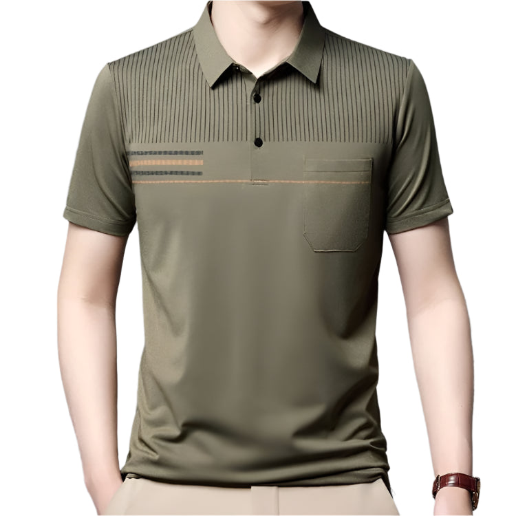 Camisa Polo Raffenzi RZ148, design refinado, perfeita para ocasiões casuais ou formais com elegância e conforto moderno.