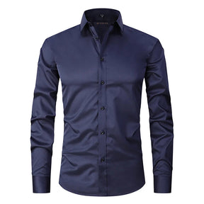 Camisa Social Raffenzi RZ143, design slim fit, perfeita para eventos formais ou profissionais com elegância e conforto em algodão.
