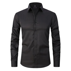 Camisa Social Raffenzi RZ143, design slim fit, perfeita para eventos formais ou profissionais com elegância e conforto em algodão.