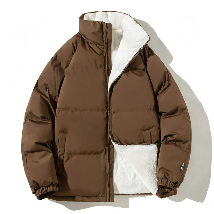 Jaqueta Bobojaco Masculina Raffenzi RZ076 com excelente isolamento térmico, modelagem ajustada e design versátil para estilo e proteção no frio.