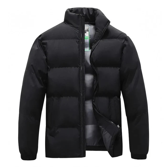 Jaqueta Bobojaco Masculina Raffenzi RZ075 com excelente isolamento térmico, design sofisticado e modelagem ajustada para o inverno.