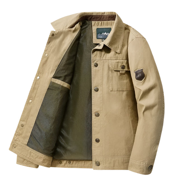 Jaqueta casual masculina Raffenzi RZ004 em algodão, design sofisticado, confortável e ideal para compor looks modernos em diversas ocasiões.