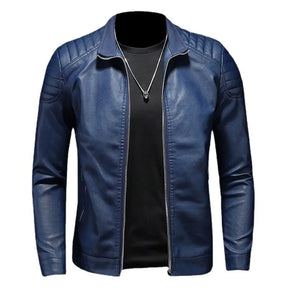 Jaqueta de couro masculina Raffenzi RZ087 com design robusto, proteção reforçada e acabamento refinado para motociclistas que valorizam estilo e segurança.