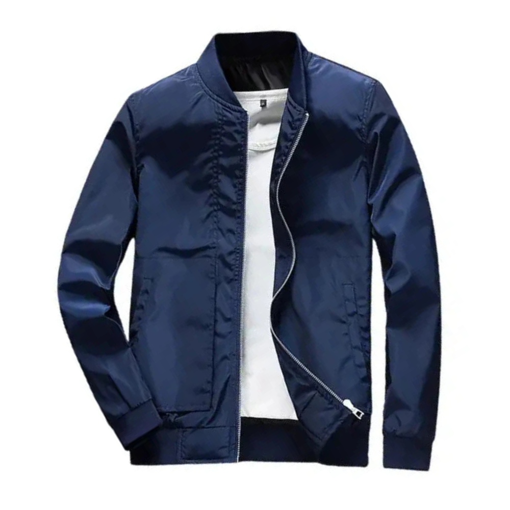 Jaqueta impermeável masculina Raffenzi RZ043 com forro térmico, resistente à água, ideal para proteger do frio e vento em atividades ao ar livre.