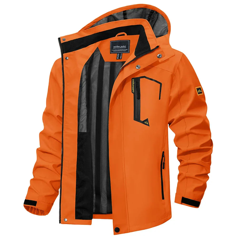 Jaqueta impermeável masculina Raffenzi RZ001 oferece proteção, conforto e visual moderno para o dia a dia ou aventuras ao ar livre.
