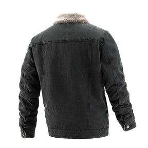 Jaqueta jeans masculina Raffenzi RZ062 com interior forrado, design sofisticado e isolamento térmico para máximo conforto e elegância.